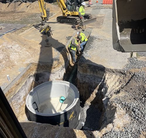 Home Underground pipe installation