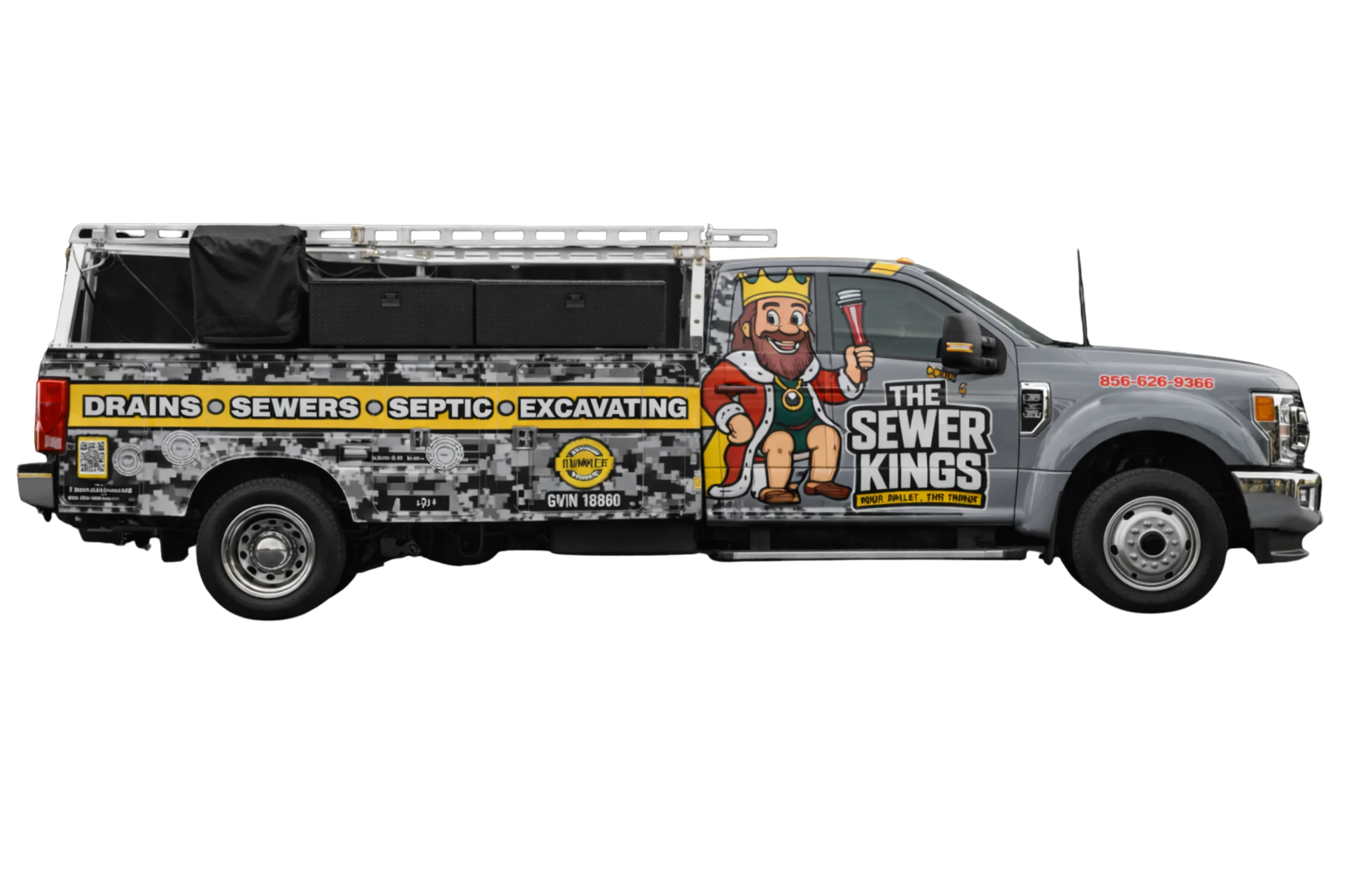 The Sewer Kings crew equipment for commercial sewer cleaning in Cherry Hill Township, NJ