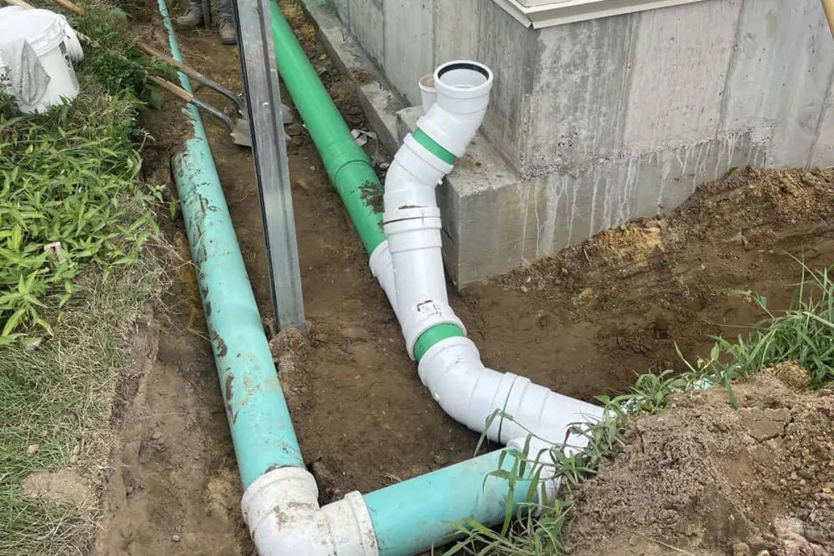 Equipment used for drain pipe replacement in Cherry Hill Township, NJ
