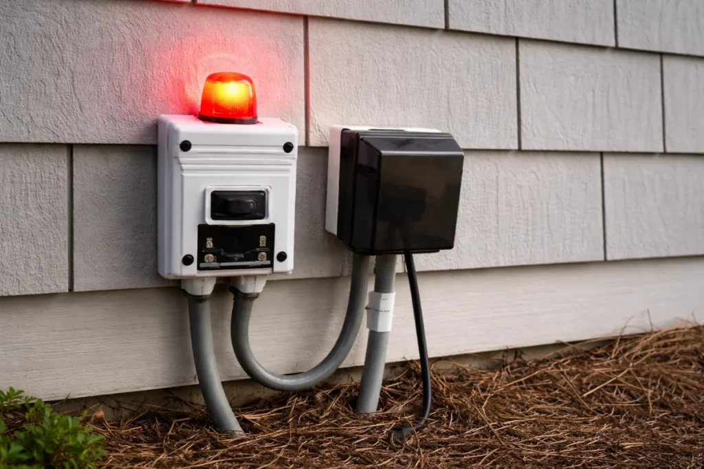 Septic alarm installation Septic alarm installation