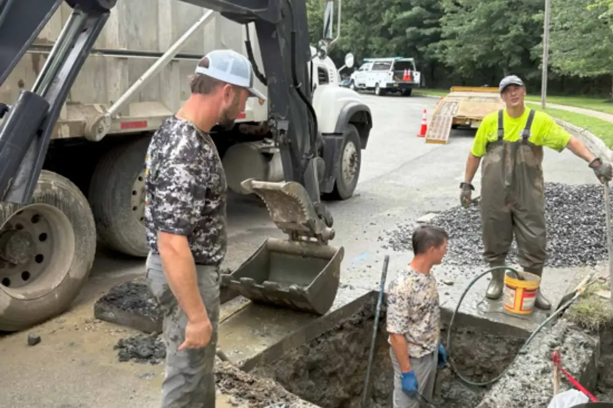 Emergency drain unblocking service performed by The Sewer Kings in South Jersey