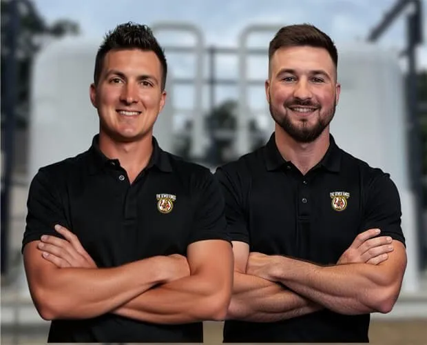 Anthony and Mark Papaneri, owners of The Sewer Kings, a South Jersey septic and sewer company