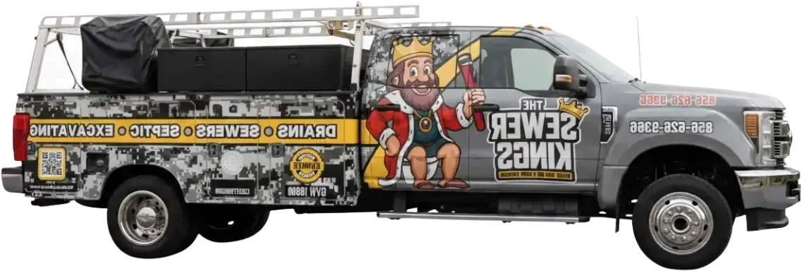 The Sewer Kings service truck equipped for septic backup repair in South Jersey