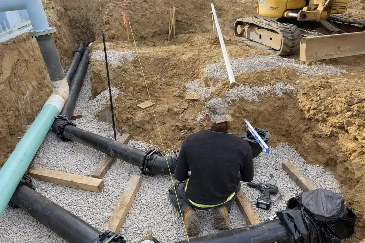 Drain line work in Erial, NJ by The Sewer Kings