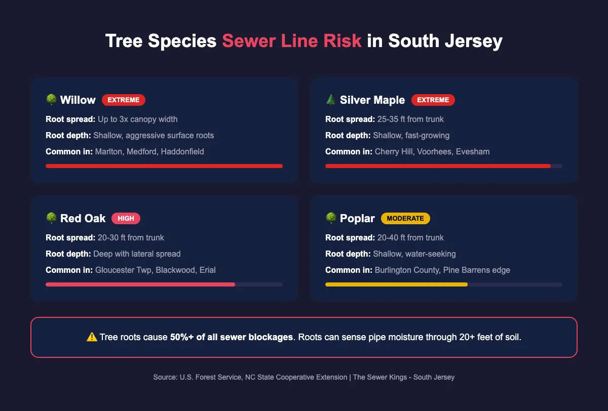 What Causes Tree Roots to Grow Into Sewer Lines?